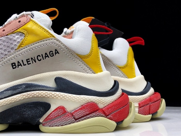 balen triple s cream yellow red 490672 w09o5 9035