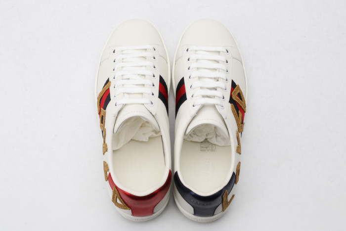 gu ace embroidered low-top sneaker