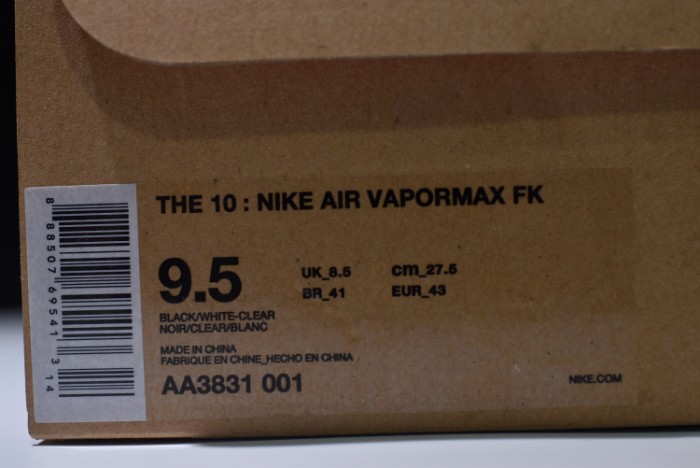 nike air vapormax fk "fw" aa3831-001