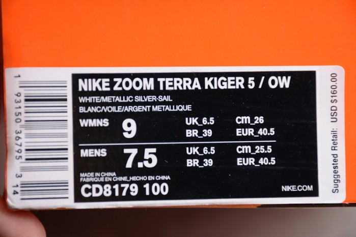nike zoom terra kiger 5 fw white (w) - cd8179-100