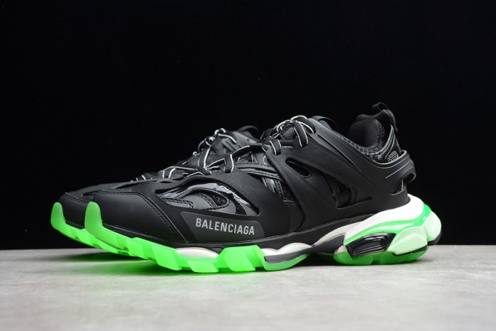balen sneaker tess.s.gomma black fluorescent green 542023 w1gb8 5480
