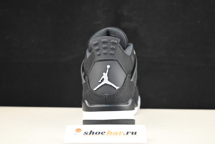jordan 4 retro "black canvas" dh7138-006