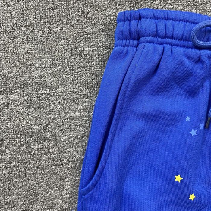 sp5der p*nk sweatpants blue