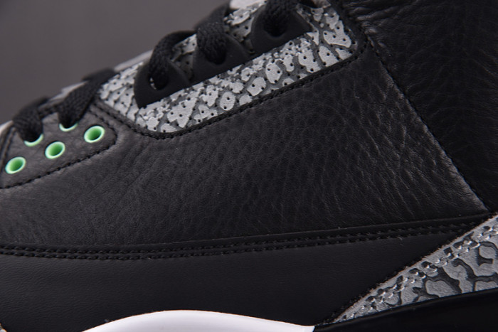 air jordan 3 "black/green glow"