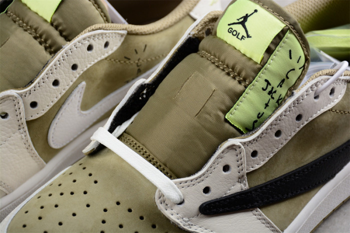 jordan 1 retro low golf travis scott neutral olive