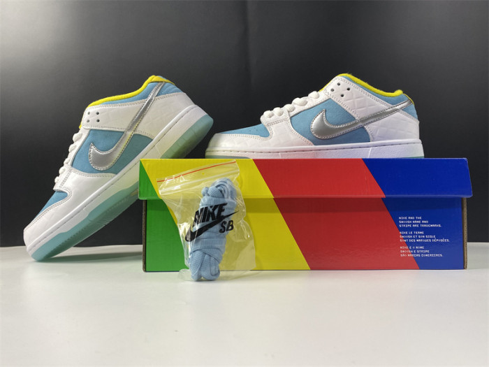 how the ftc x nike sb dunk low looks on-feet dh7687-400