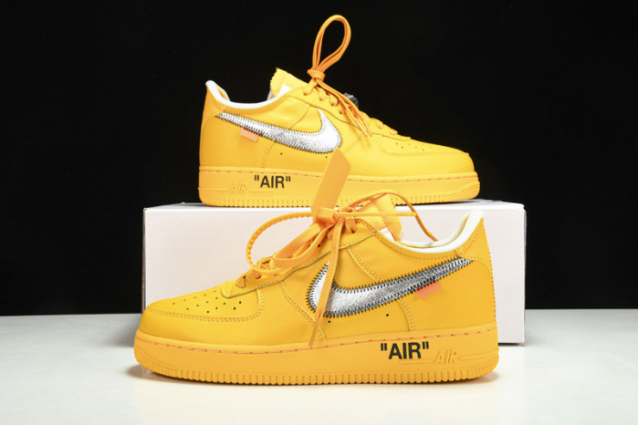 nike air force 1 low fw university gold metallic silver dd1876-700