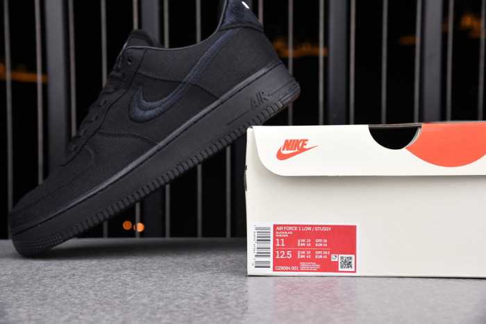 nike air force 1 low stussy black cz9084-001