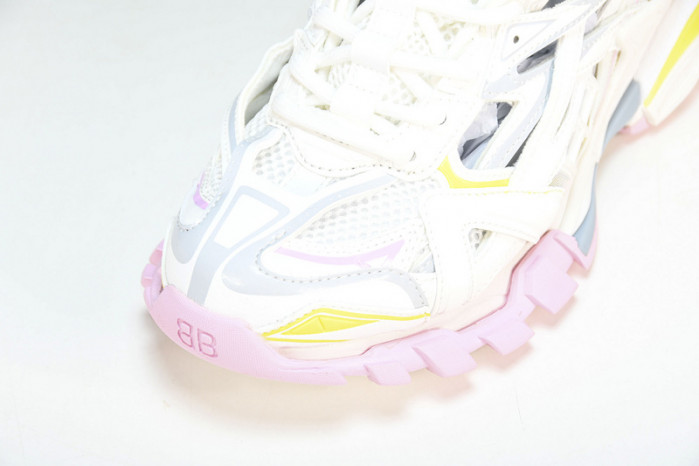 balen track sneaker white yellow