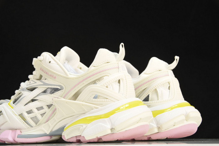 balen track sneaker white yellow