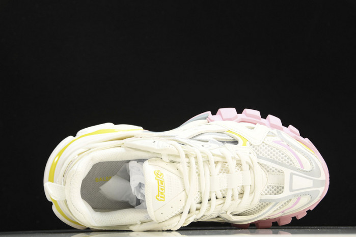 balen track sneaker white yellow
