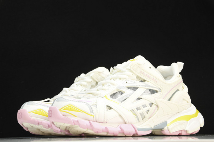 balen track sneaker white yellow