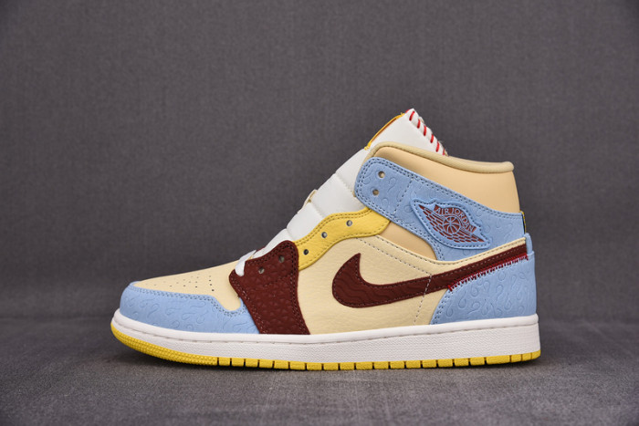 air jordan 1 mid se fearless Ma*s*n chateau rouge cu2803-200