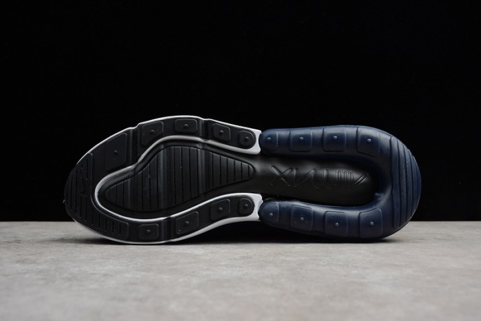 NIKE mens Air Max 270 "Midnight Navy" Black/ White AH8050-400