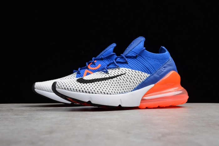 Nike Air Max 270 Flyknit Racer Blue Total Crimson AO1023-101