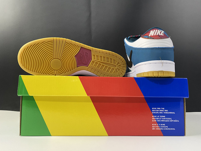parra nike sb dunk low 2021 dh7695-100