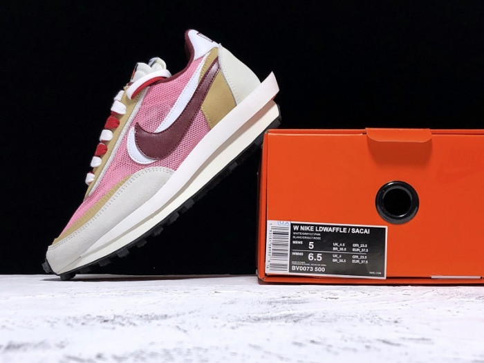 sacai nike ldv waffle pink bv0073-500