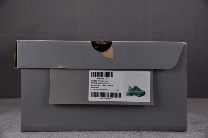 Ba*len*cia*ga triple s clear sole green