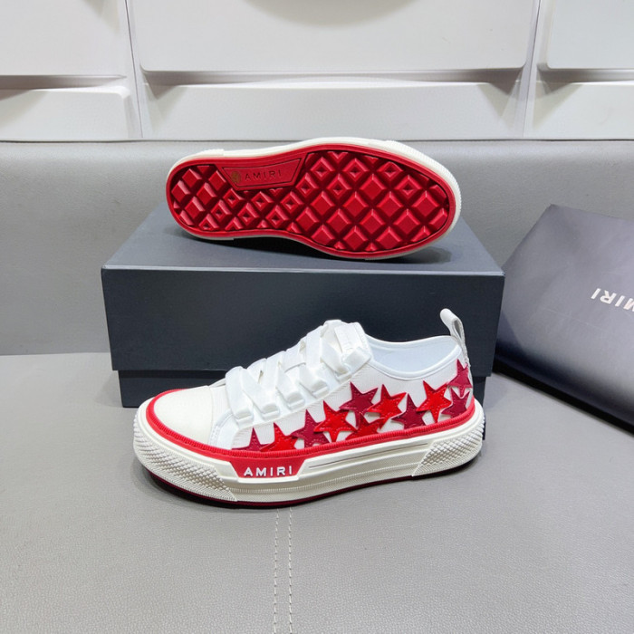 amiri red stars court sneakers