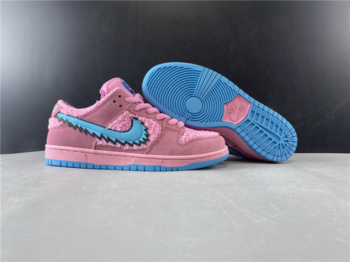 nike sb dunk low grateful dead x pink bear cj5378-600