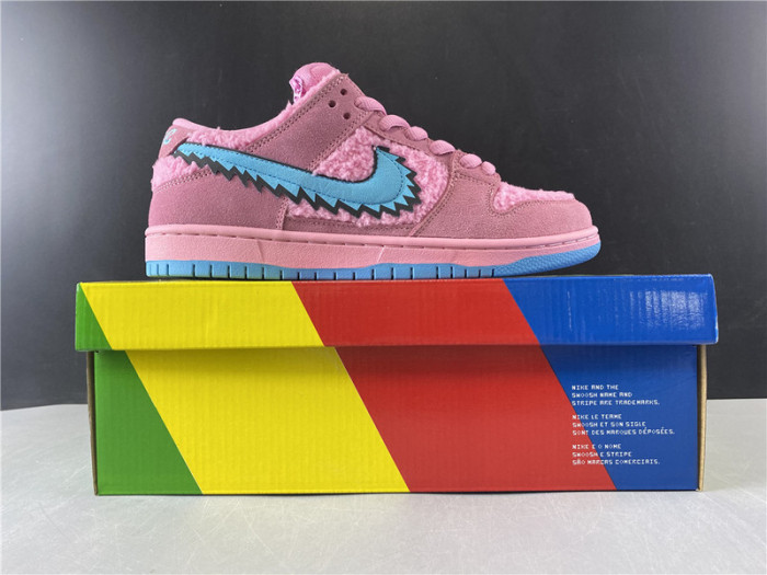 nike sb dunk low grateful dead x pink bear cj5378-600