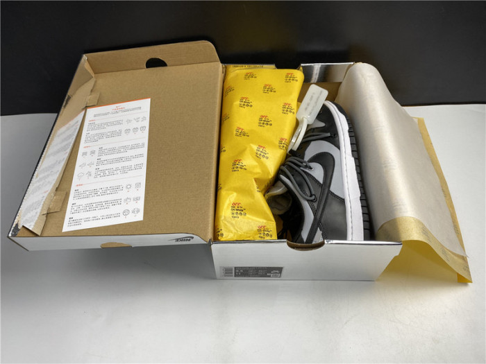 fw x nike dunk low black and grey ct0856-007