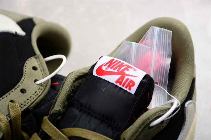 travis scott x air jordan 1 low og black olive