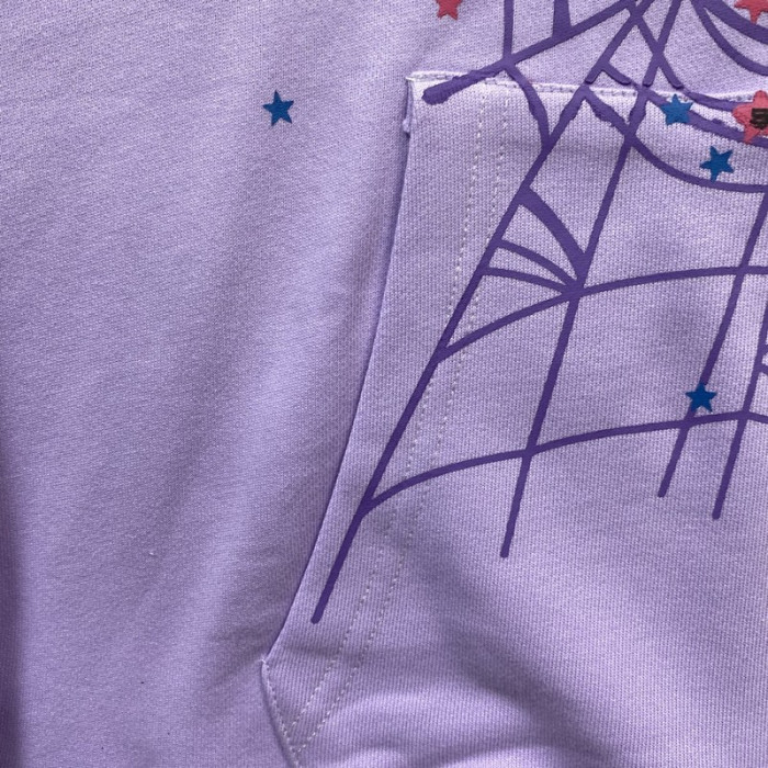 sp5der acai hoodie purple