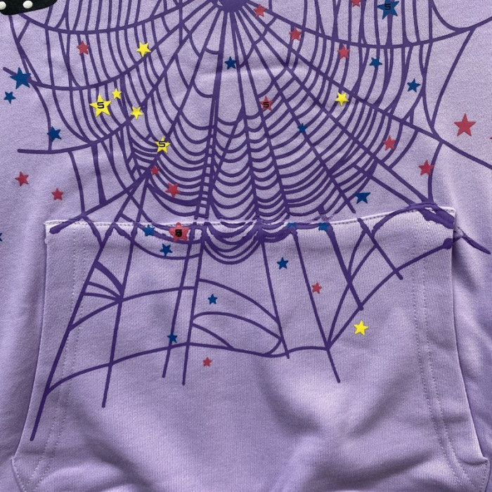 sp5der acai hoodie purple