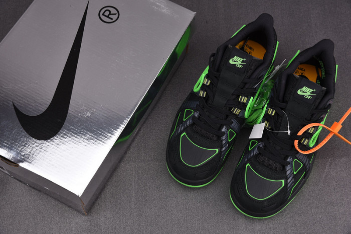 fw x nike air rubber dunk “green strike” cu6015-001