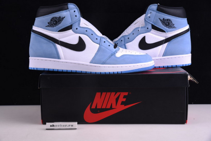 air jordan 1 retro high white university blue black 555088-134