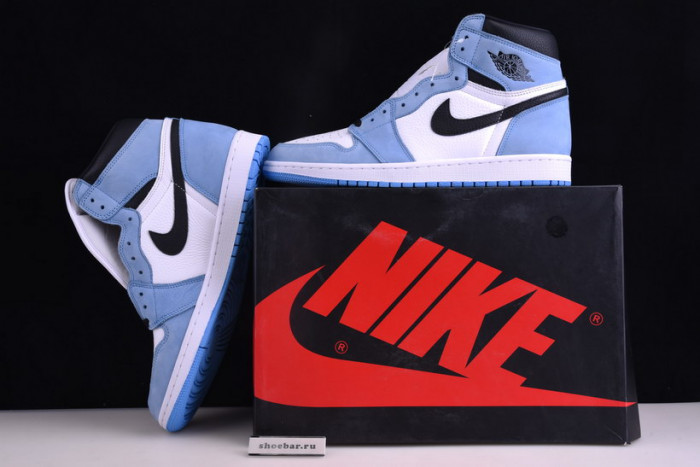 air jordan 1 retro high white university blue black 555088-134