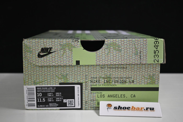 union la x dunk low - nike - dj9649-401