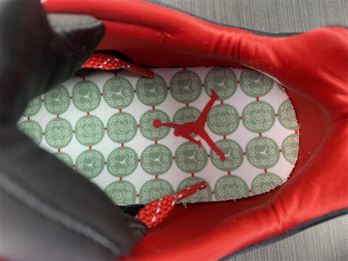 clot x air jordan 5 low black green red dm4640-036