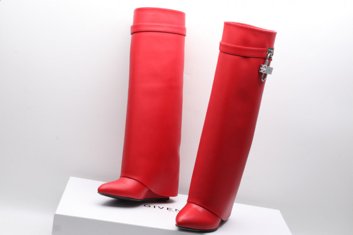 give*chy shark leather boots