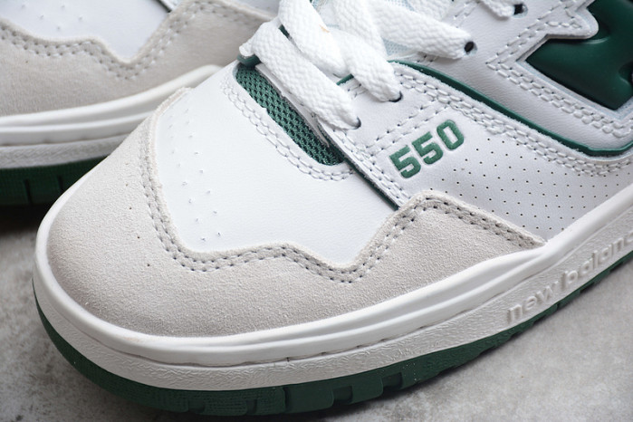 new balance 550 white green