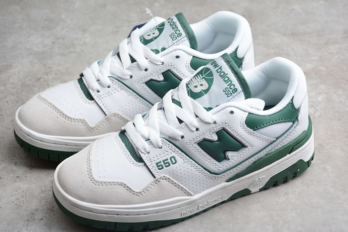new balance 550 white green