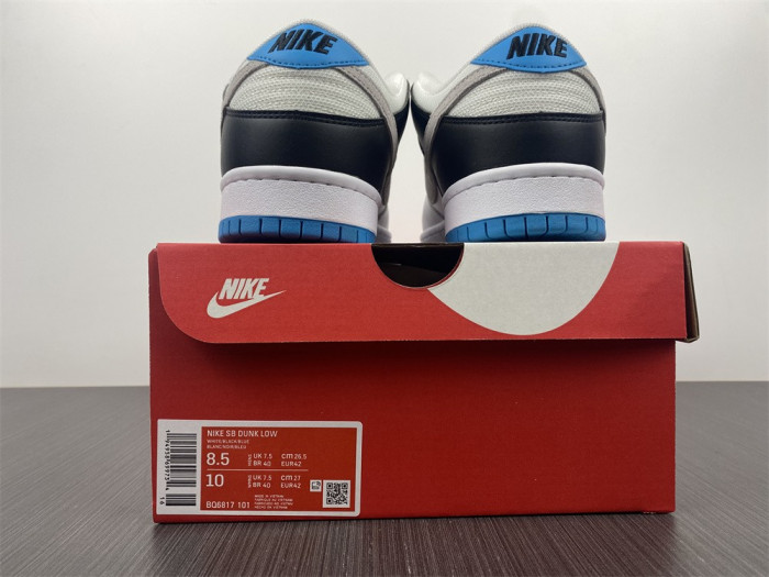 nike sb dunk low laser blue - bq6817-101