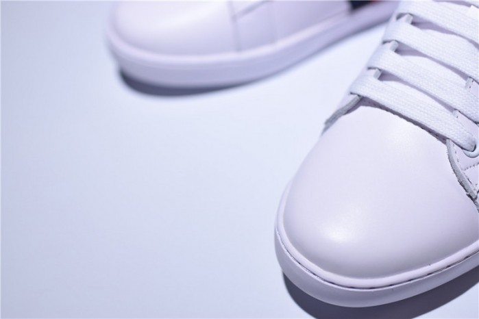 gu ace embroidered low-top sneaker with logo