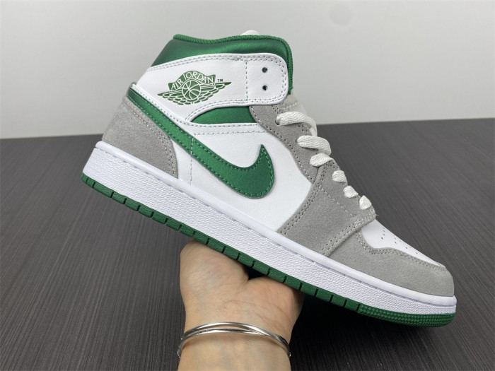 jordan 1 mid grey green - dc7294-103