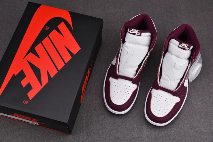 jordan 1 retro high og bordeaux - 555088-611