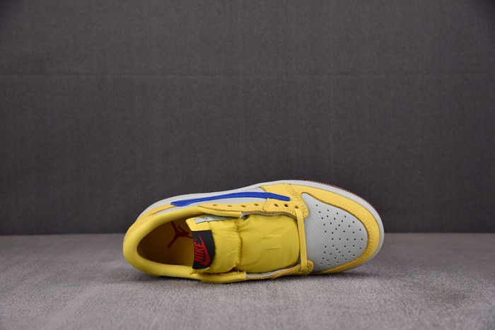 travis scott x air jordan 1 low og “canary” dz4137-700