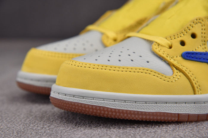 travis scott x air jordan 1 low og “canary” dz4137-700