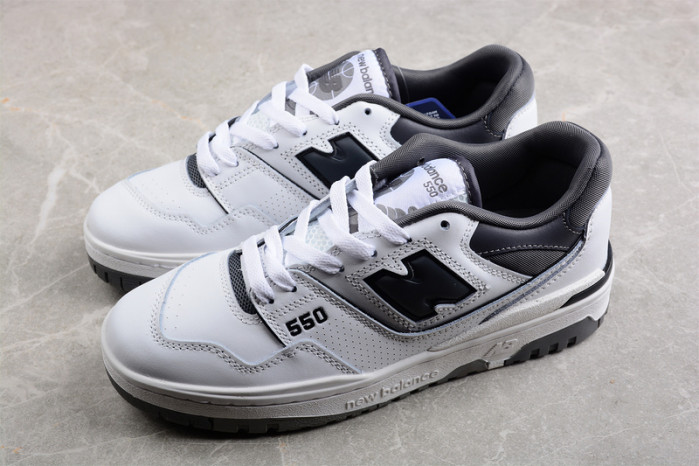 new balance 550 white grey dark grey
