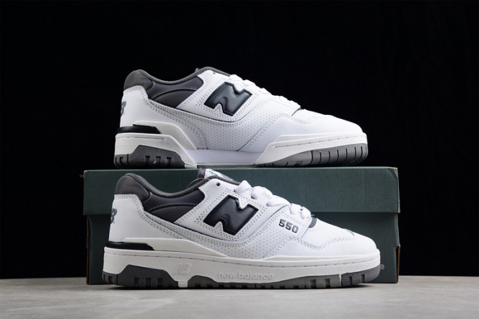 new balance 550 white grey dark grey