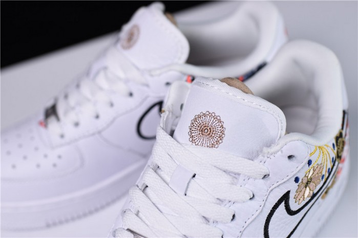 nike air force 1 07 lny qs lunar new year white flowers womens aj8298-100