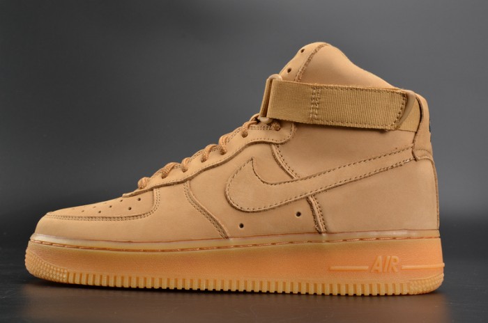 nike air force 1 high ''07 lv8 wb wheat flax basketball shoes 882096-200
