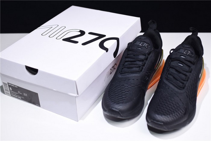 NIKE mens AIR MAX 270 “Tonal Orange” black AH8050-008
