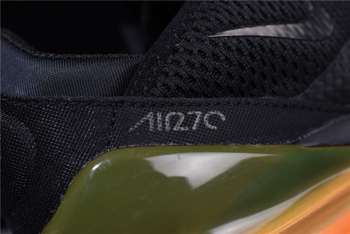 NIKE mens AIR MAX 270 “Tonal Orange” black AH8050-008