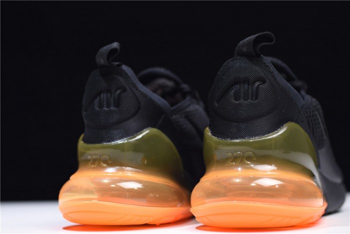 NIKE mens AIR MAX 270 “Tonal Orange” black AH8050-008